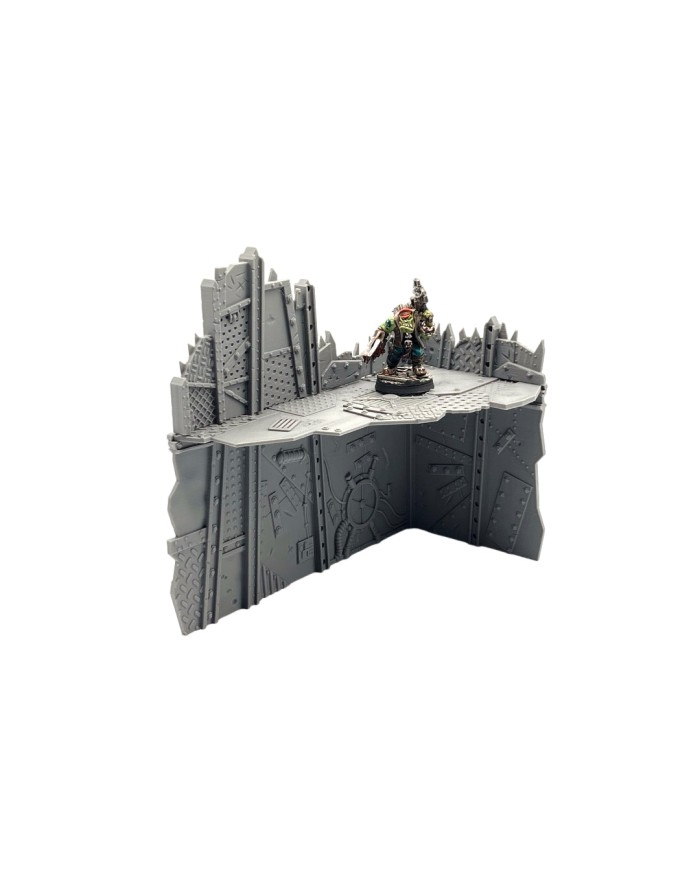 Inverted Orc L-Shaped Ruins A - Pariah Nexus Compatible|Fabricator's Lair|Kill Zone Terrain