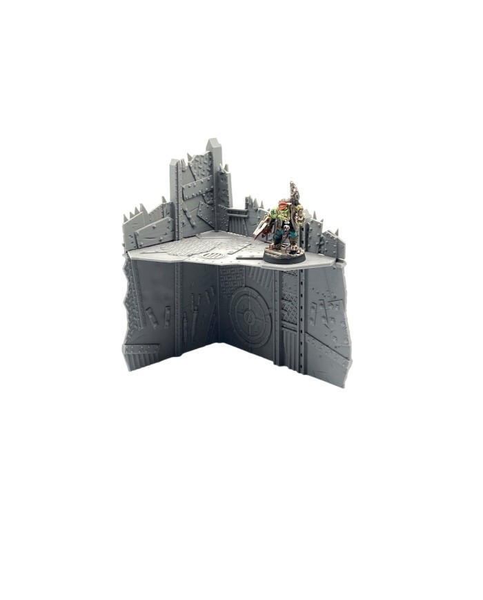 Orc L-Shaped Medium Ruins A - Pariah Nexus Compatible|Fabricator's Lair|Kill Zone Terrain