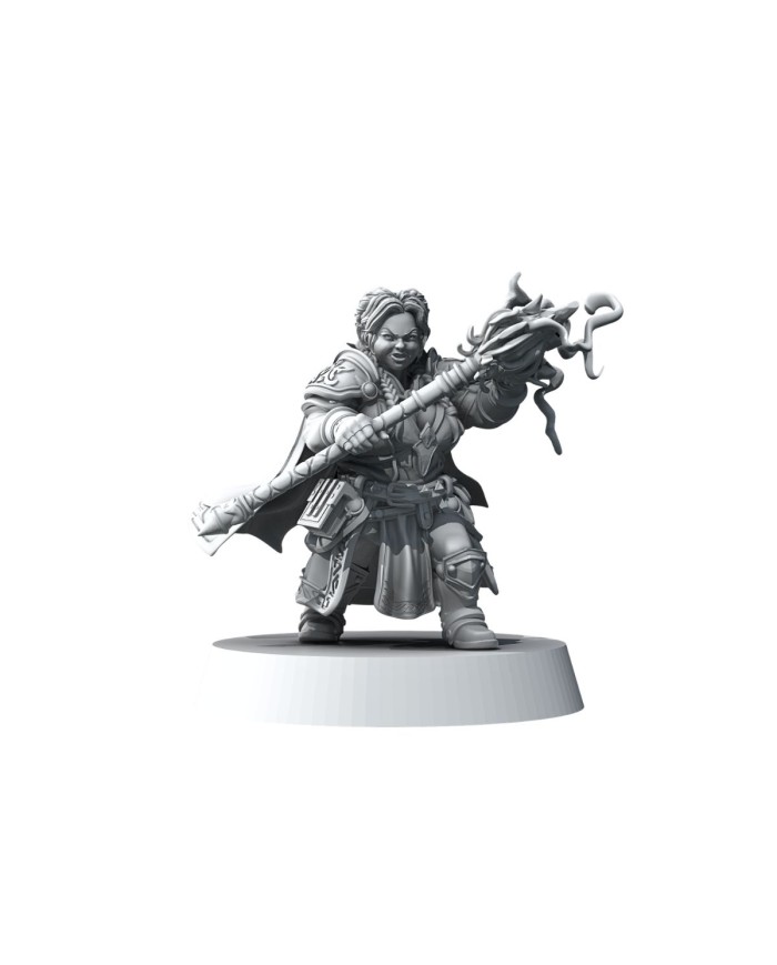 Female Dwarf Mage of Willowbrook - A|Forge Path Miniatures|Wizards