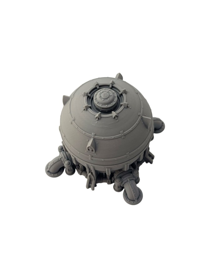 Spherical Grimdark Silo | Forbidden Prints | Grimdark Industrial