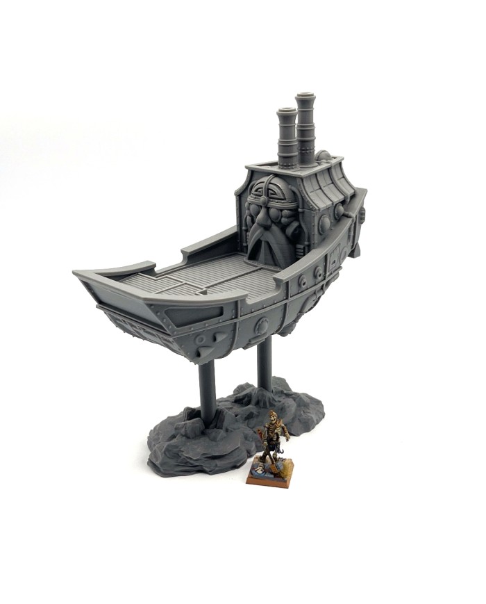 Zilvren Skyhold Cargo Barge | Tired World Studio | Zilvren Skyhold Terrain