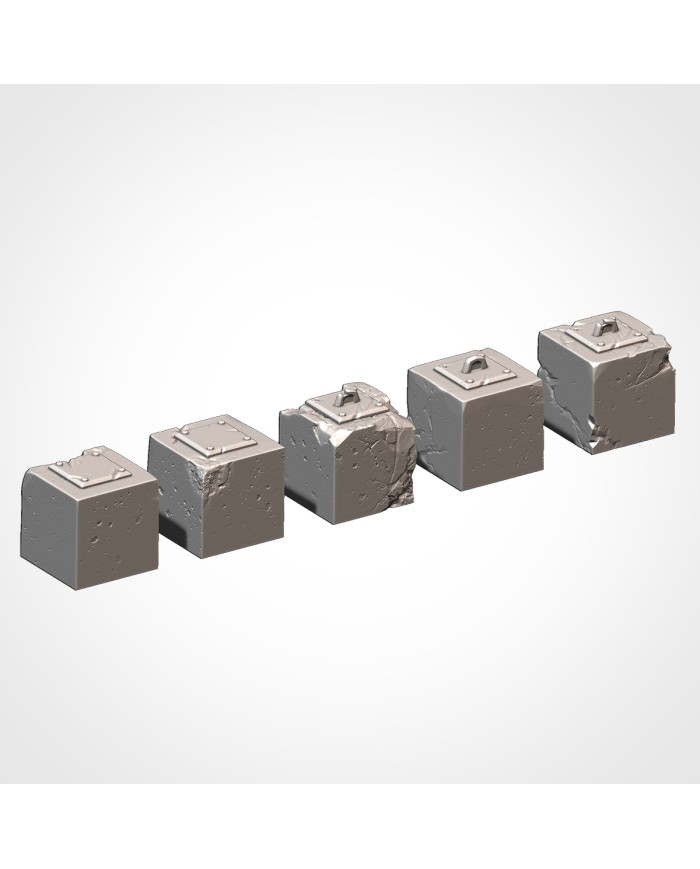 Cube Blocks (x5) | Txarli Factory | Grimdark Defenses