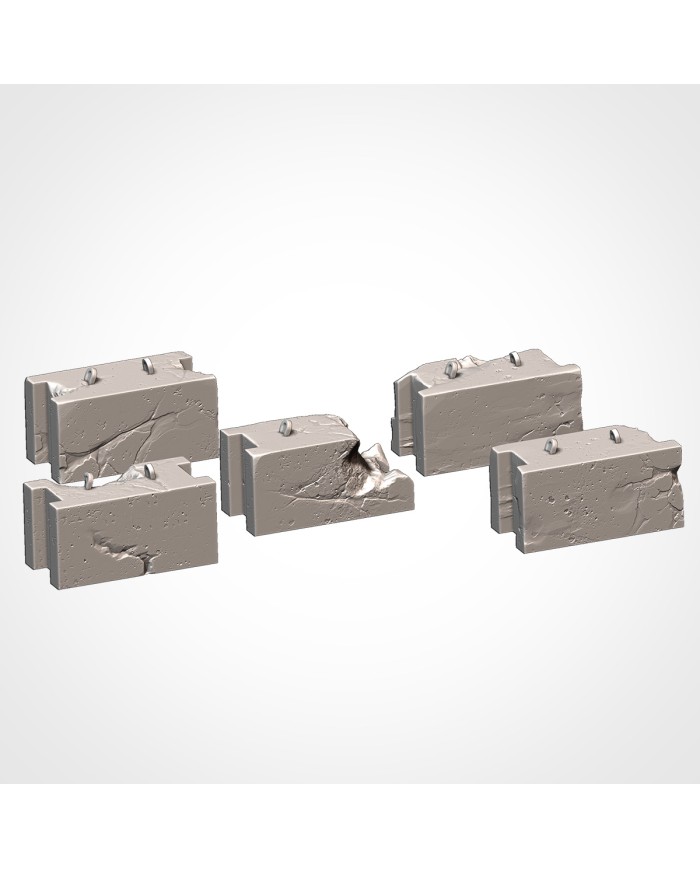 Bloques Rectangulares (x5) | Txarli Factory | Defensas Grimdark