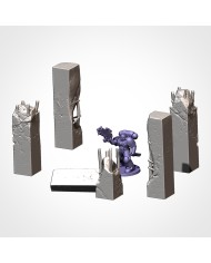 Restos de Columnas (x5) | Txarli Factory | Defensas Grimdark
