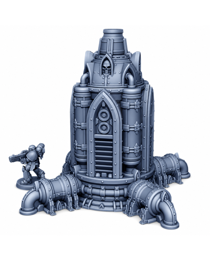 Compresor de Flujo de Gas Grimdark | Forbidden Prints | Industrial Grimdark