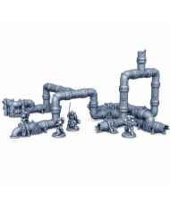 Tuberías Grimdark - Set D | Forbidden Prints | Industrial Grimdark
