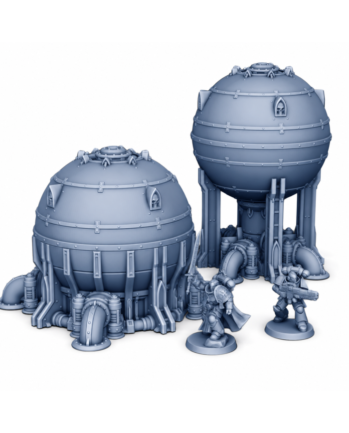 Silos Grimdark A (x2) | Forbidden Prints | Industrial Grimdark