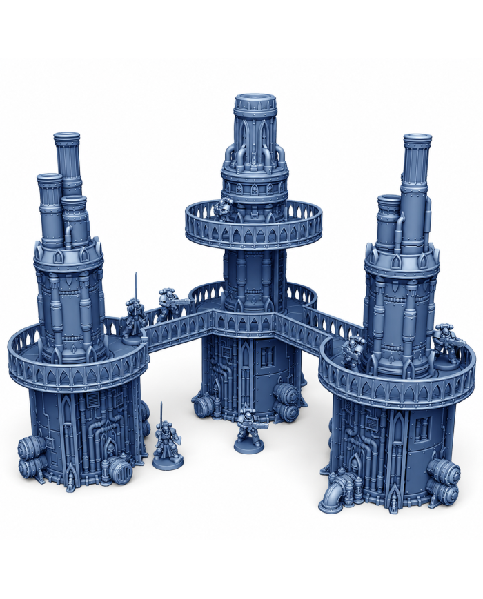 Grimdark Refinery - Set E | Forbidden Prints | Grimdark Industrial