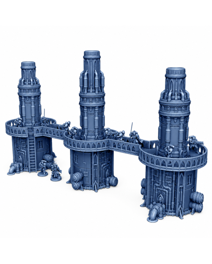 Refineria Grimdark - Set F | Forbidden Prints | Industrial Grimdark