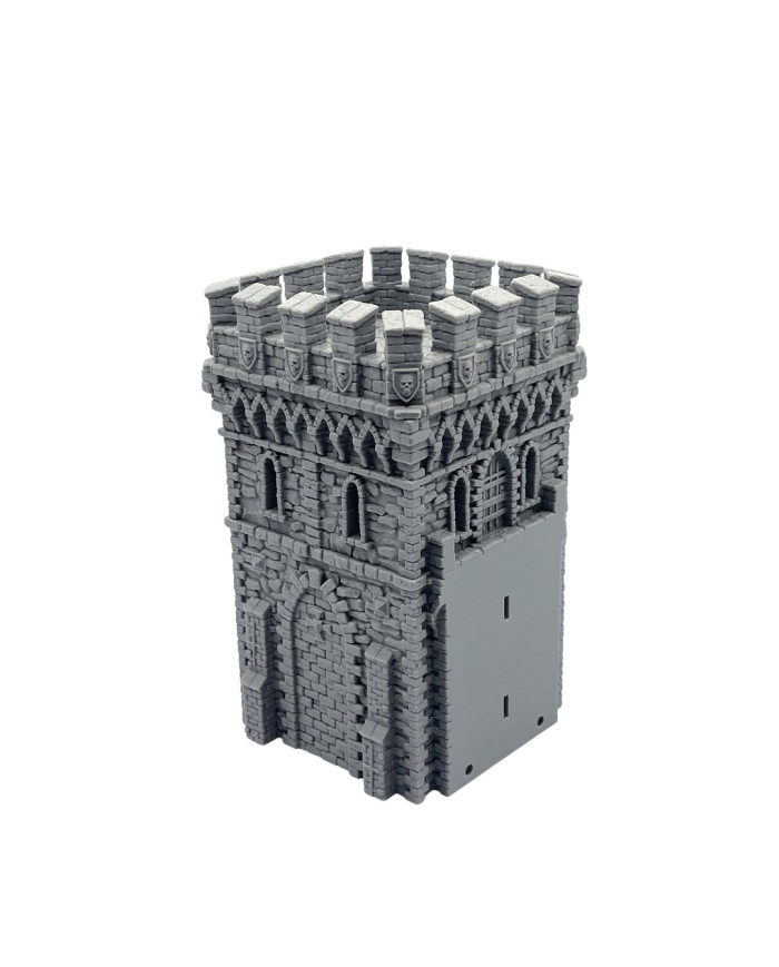 Hexengarde City Wall Straight Tower | Tired World Studio | Wall Terrain