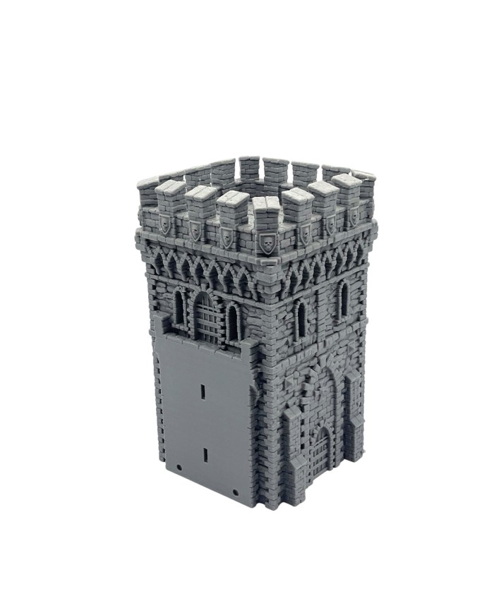 Hexengarde City Wall Straight Tower | Tired World Studio | Wall Terrain