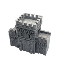 Hexengarde City Wall Straight Tower | Tired World Studio | Wall Terrain