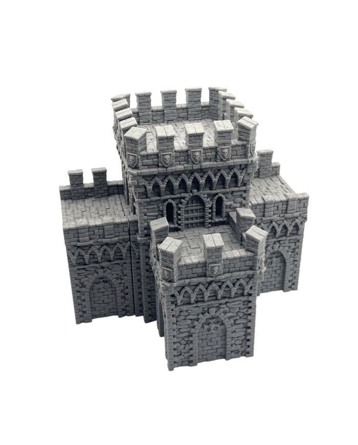 Hexengarde City Wall T Tower | Tired World Studio | Wall Terrain