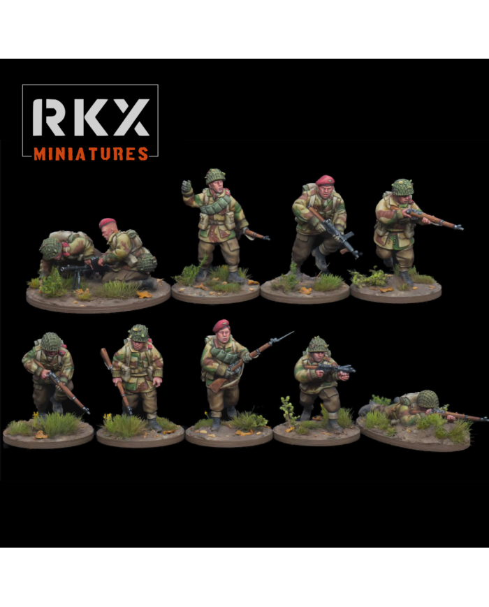 Sección Airlanding de Paracaidistas Británicos | RKX Miniatures | Británicos