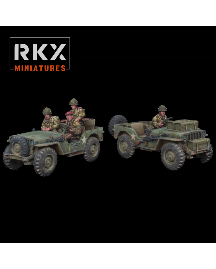 Two British Paratrooper Jeeps | RKX Miniatures | British Army