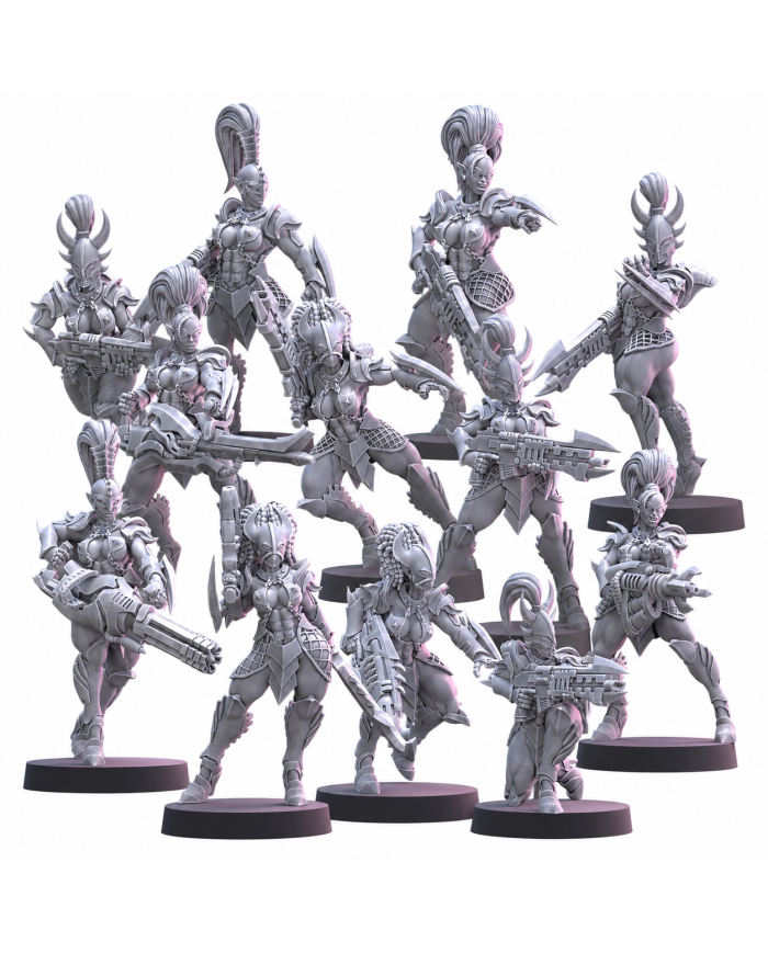 Cabal Warmaidens (x12) | Across the Realms | Space Dark Elf
