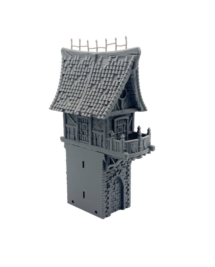 Hexengarde Medium Building on the Wall | Tired World Studio | Wall Terrain
