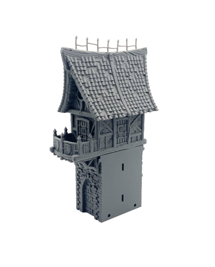 Hexengarde Medium Building on the Wall | Tired World Studio | Wall Terrain