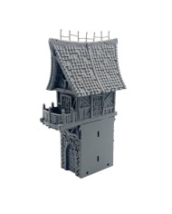 Edificio Mediano sobre la Muralla de Hexengarde | Tired World Studio | Escenografía de Murallas