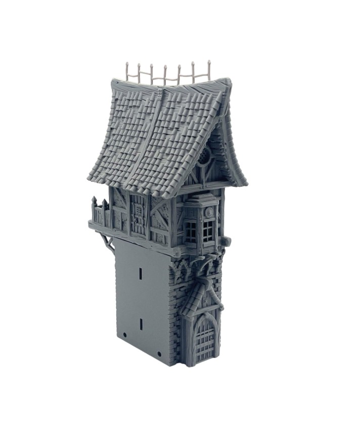 Edificio Mediano sobre la Muralla de Hexengarde | Tired World Studio | Escenografía de Murallas