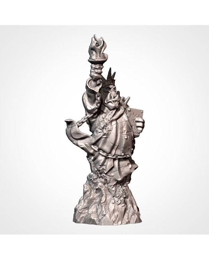 Estatua Ork-Liberty | Txarli Factory | Páramos Orco