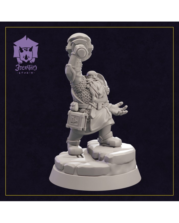 Dwarf Cleric - Bamrim Brighthand | 3DeRatops Studio | Clerics | Terrainandminis