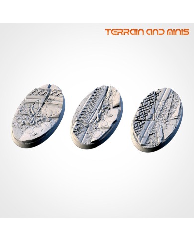 Ancient Ruins - 74x43 mm - Oval - 3 Bases