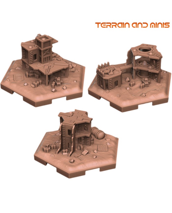 Set de 3 Hexágonos OldMunda de Hive City