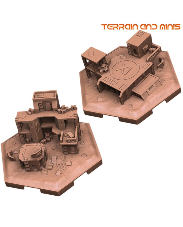 Set de 2 Hexágonos OldHammer de Hive City