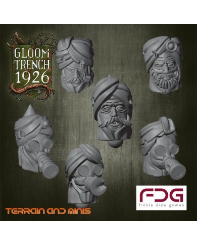 British Empire - Indian - 6 Heads &amp; PDFs