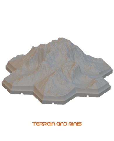 Segone - Mountain 04 - Modular Hex - 1 Piece