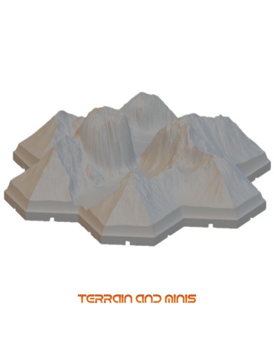 Segone - Mountain 06 - Modular Hex - 1 Piece