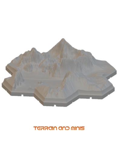 Segone - River Mountain Straight A 01 - Modular Hex - 1 Piece