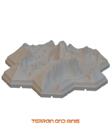 Segone - River Mountain Straight L 02 - Modular Hex - 1 Piece
