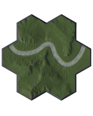 Segone - River Plain Curve 03 - Modular Hex - 1 Piece