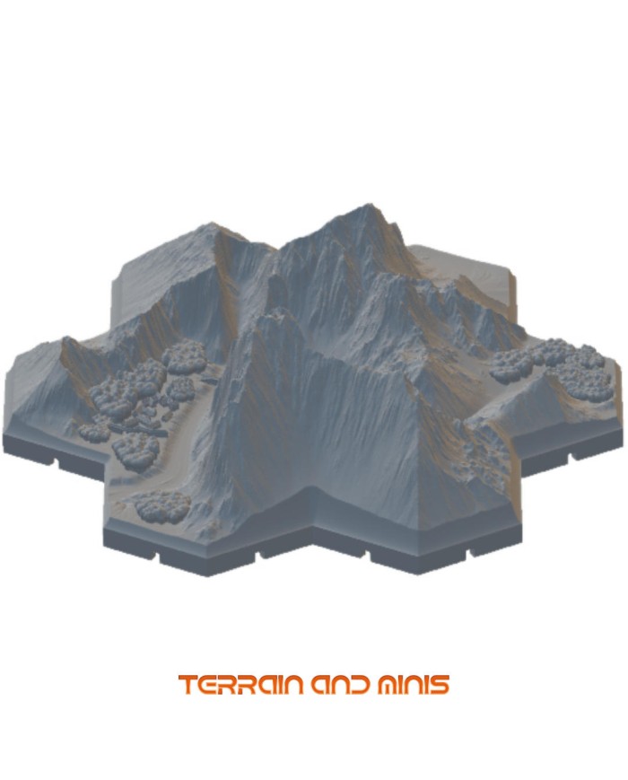 Segone - Mountain Village - Modular Hex - 1 Piece