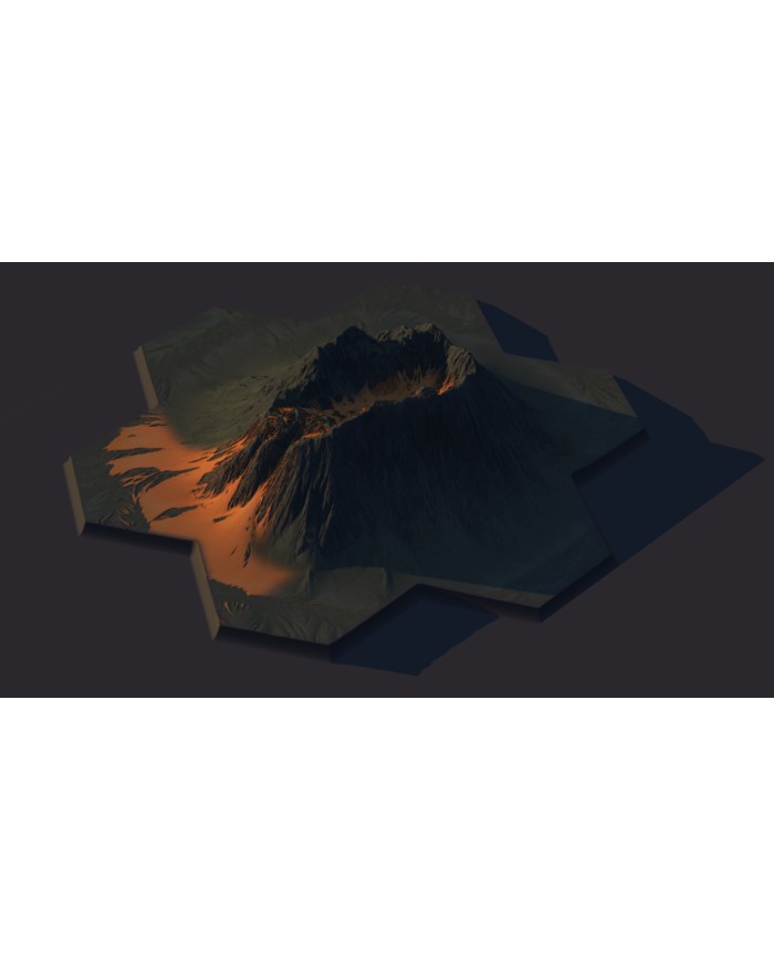Segone - Volcano 04 - Modular Hex - 1 Piece