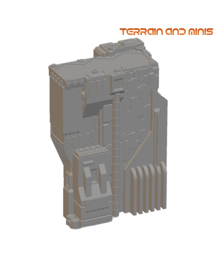 6 mm Sci Fi Building - Model 08