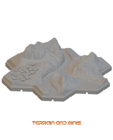 Segone - River Mountain 02 - Modular Hex - 1 Piece