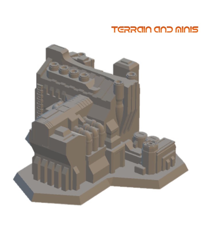 6 mm Sci Fi Building - Model 16