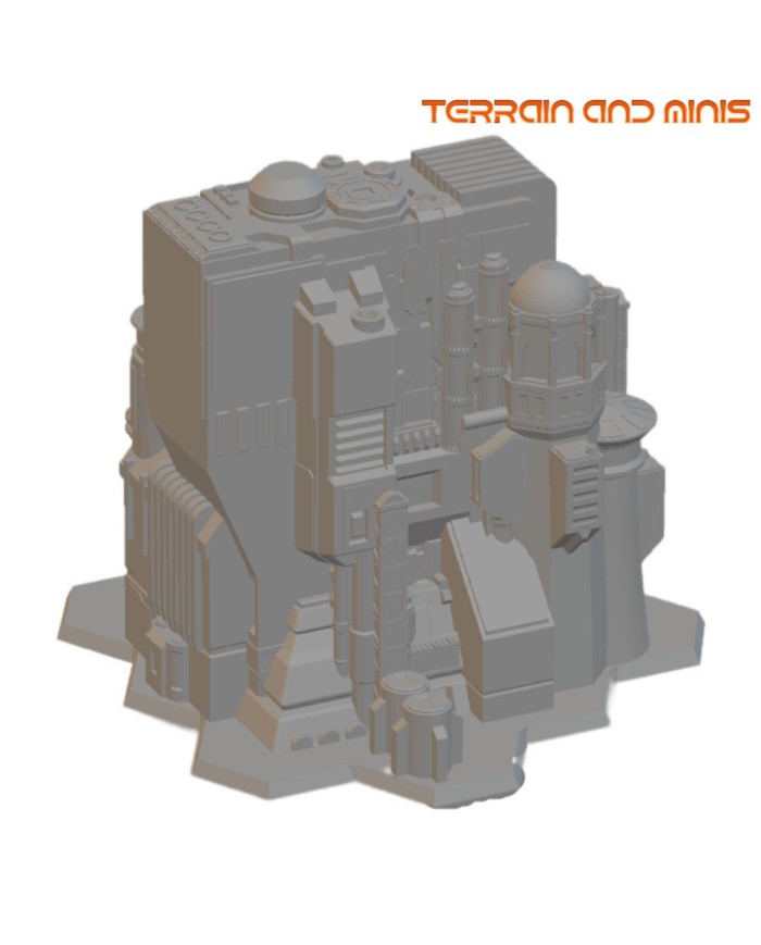 6 mm Sci Fi Building - Model 17