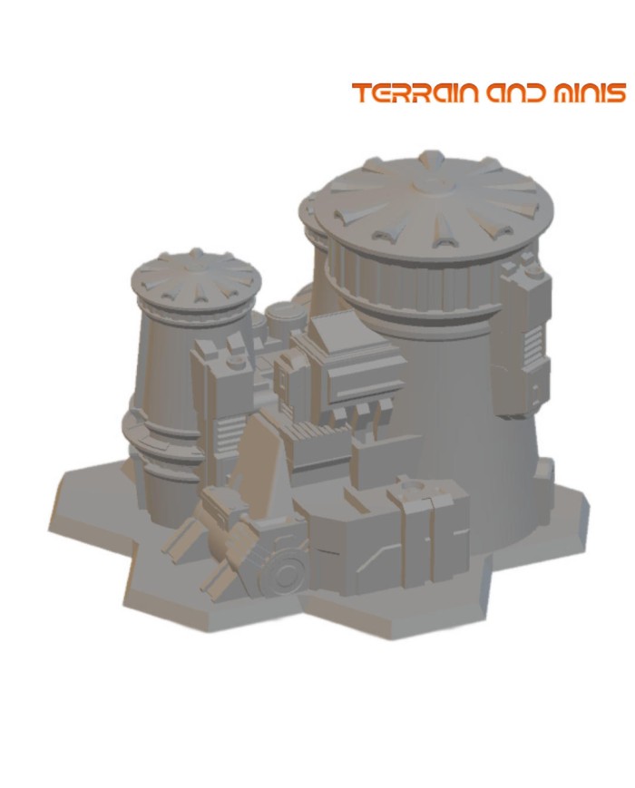 6 mm Sci Fi Building - Model 19