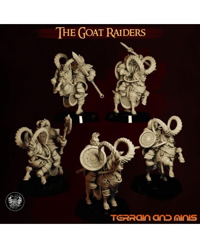 Dwarven Goat Raiders - 5 Minis