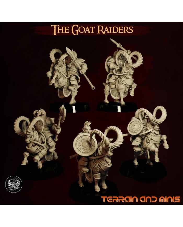Dwarven Holds - Goat Raiders - 5 Minis
