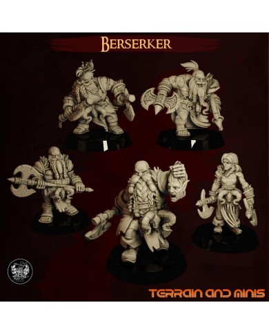 Dwarven Berserkers - 5 Minis