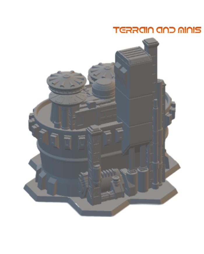 6 mm Sci Fi Building - Model 25