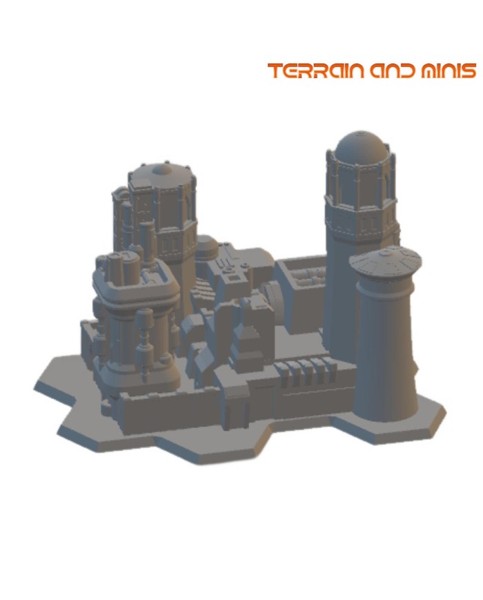 6 mm Sci Fi Building - Model 26