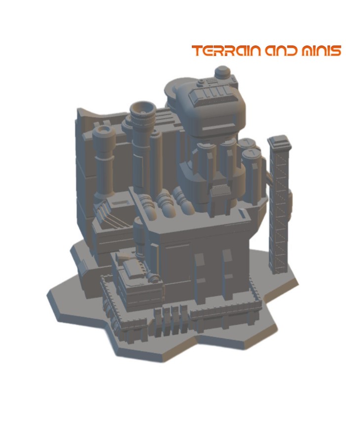 6 mm Sci Fi Building - Model 27