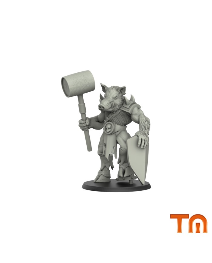 Boar Man Warrior - 1 Mini