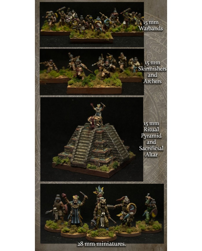 Aztecs - Tlatoani and Priests - 5 Minis